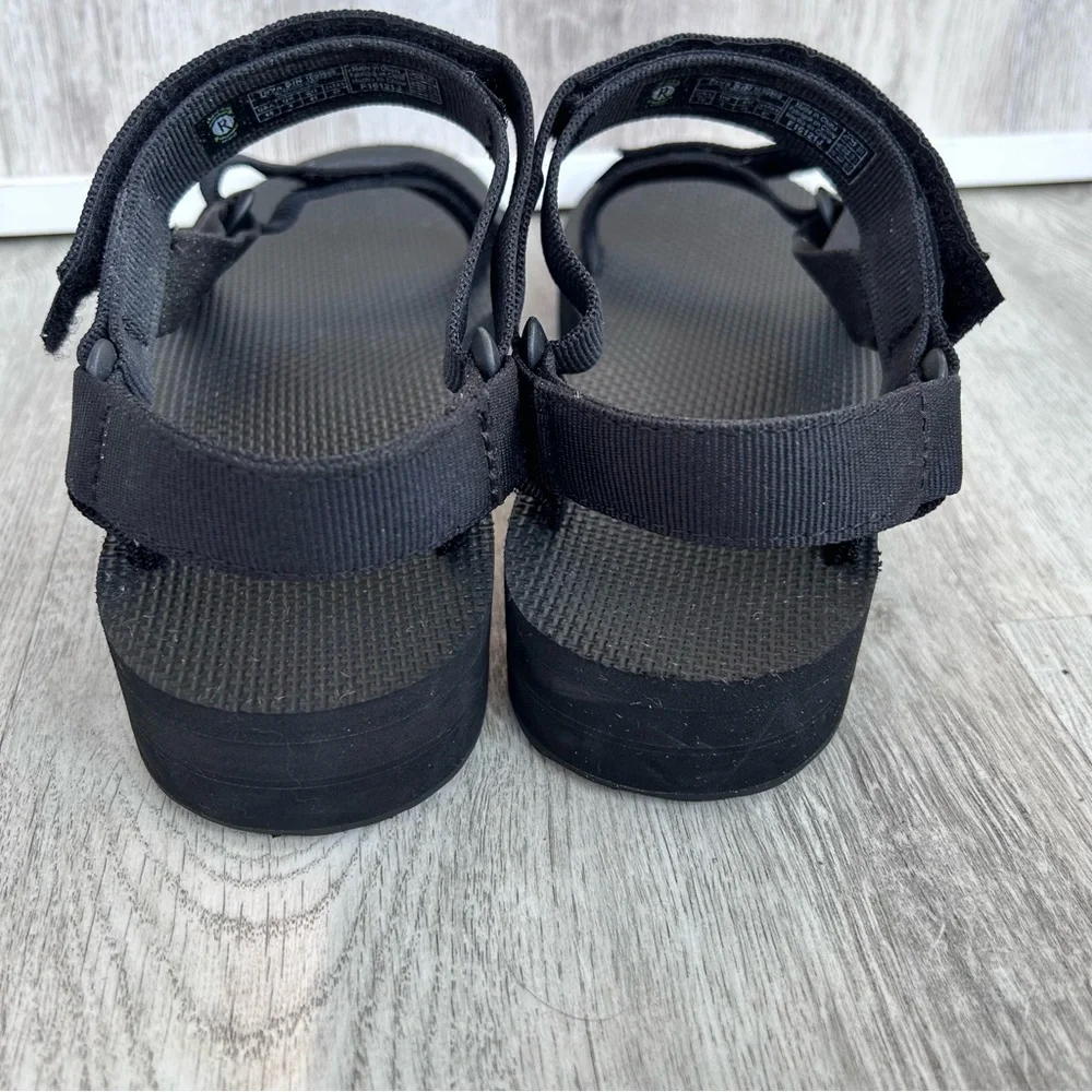 Teva Midform Universal Sandals Womens Size 10 Black Strappy Minimalist platform - Picture 5 of 10